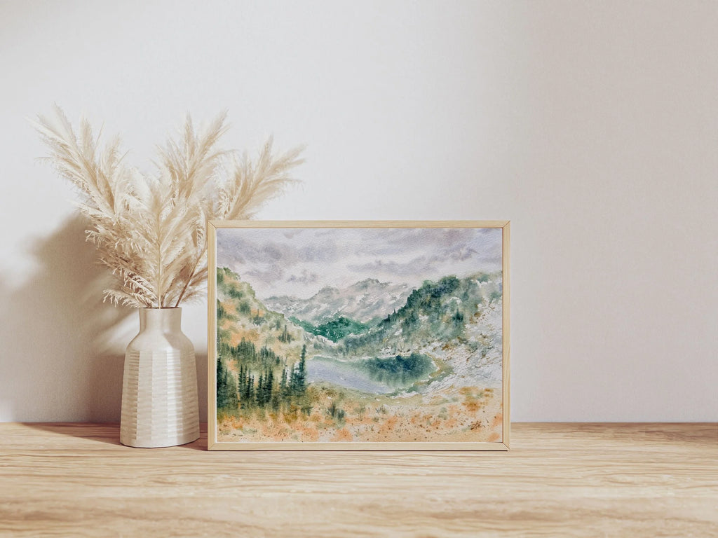 Hills and Valleys - Original Watercolor Painting