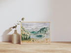 Hills and Valleys - Original Watercolor Painting