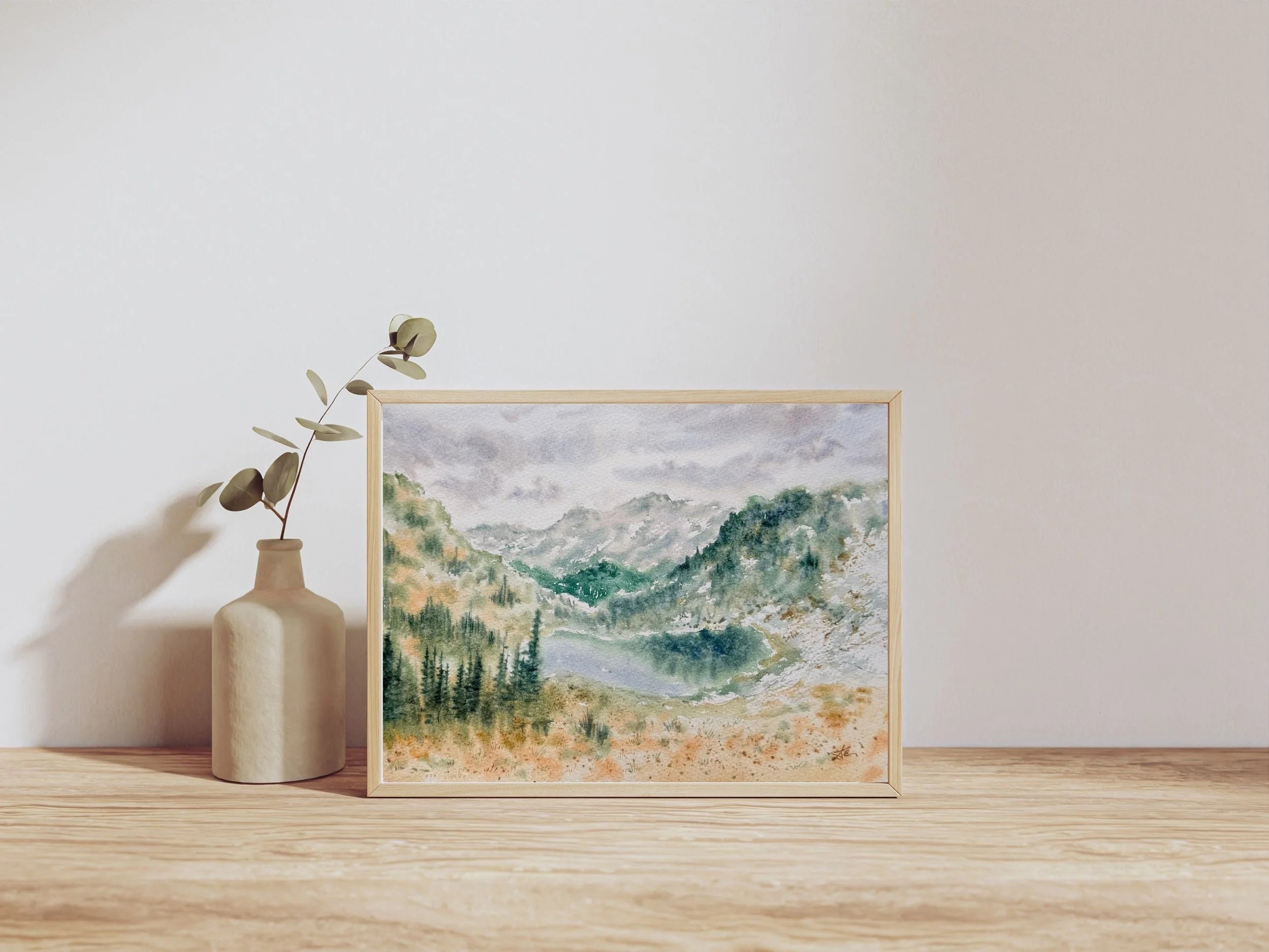 Hills and Valleys - Original Watercolor Painting