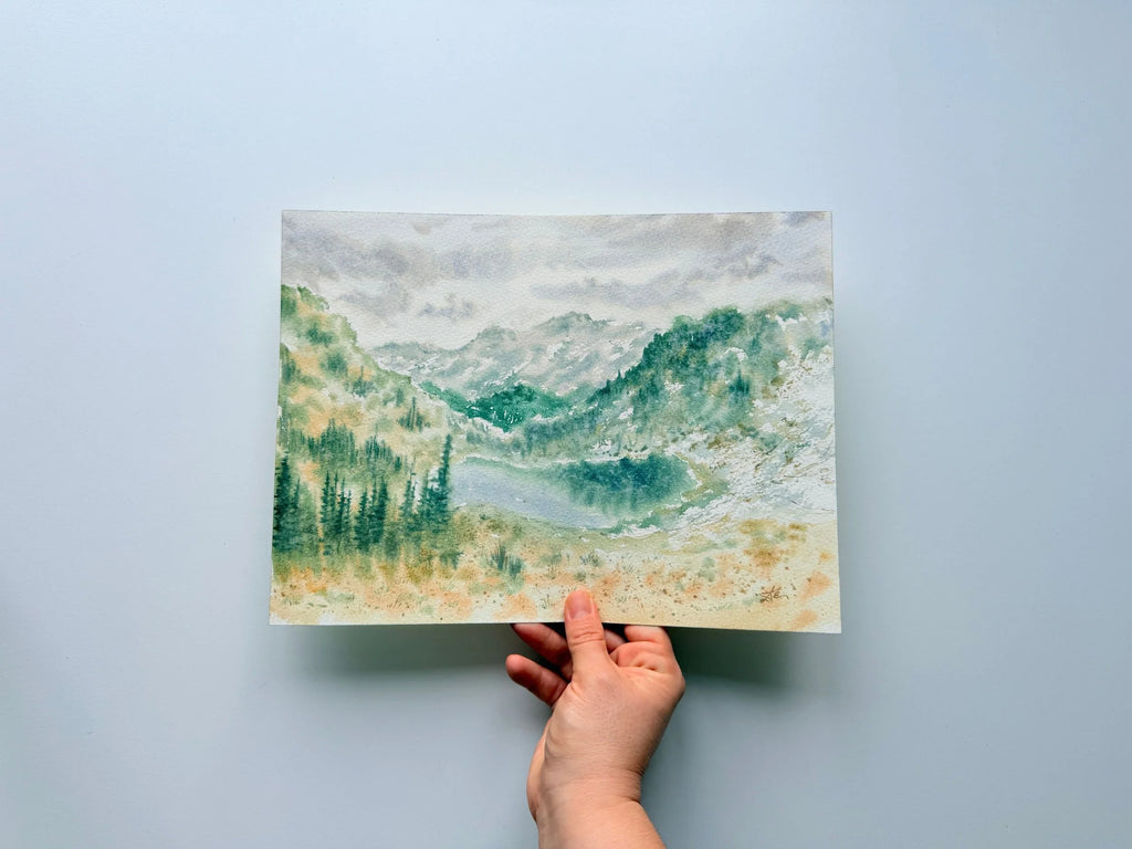 Hills and Valleys - Original Watercolor Painting