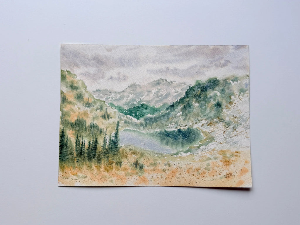 Hills and Valleys - Original Watercolor Painting