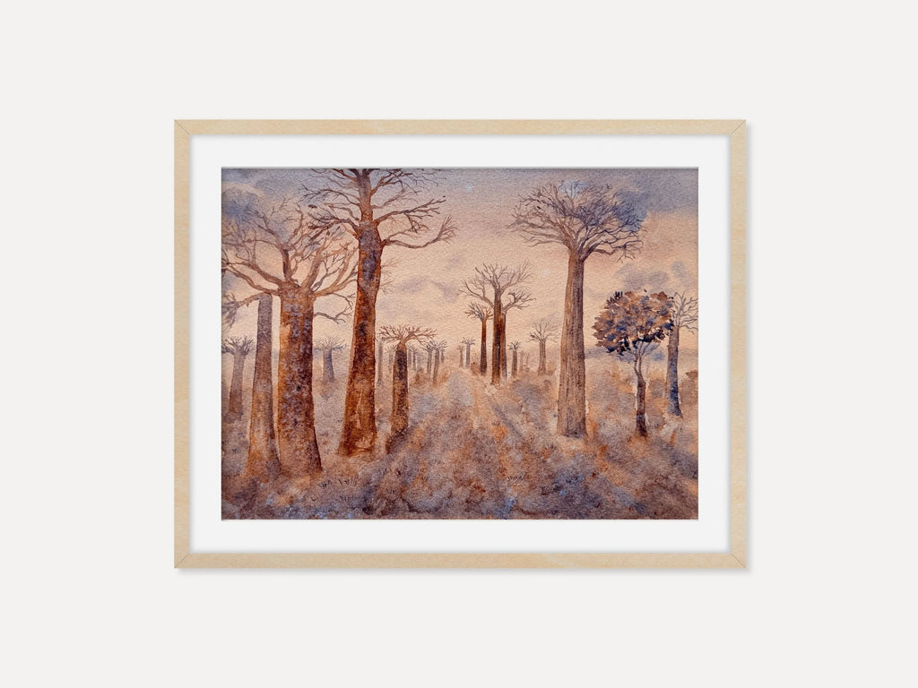 Baobab Trees - Original Watercolor Painting