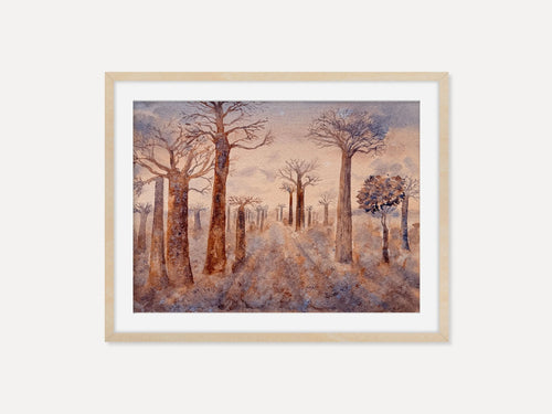 Baobab Trees - Original Watercolor Painting