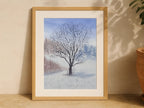 Solitary Winter Tree- Original Watercolor Painting