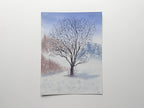 Solitary Winter Tree- Original Watercolor Painting