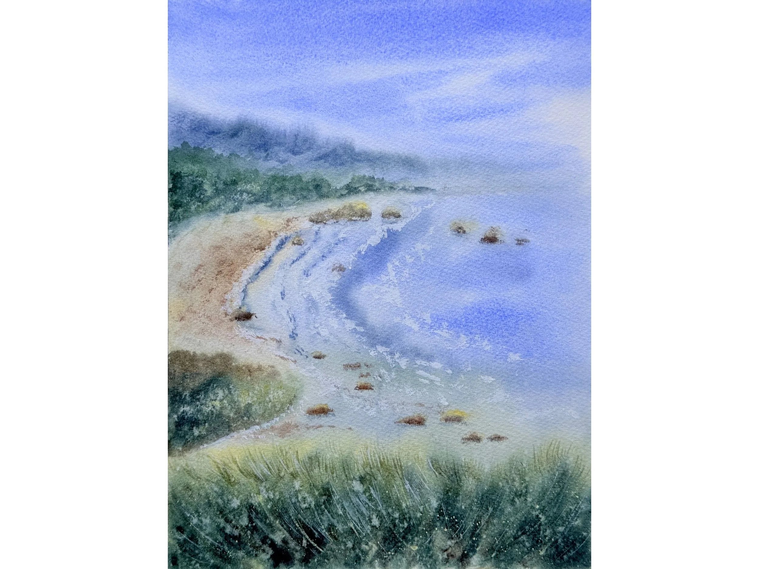 Ecola Estate Park, Orego - Original Watercolor Painting