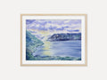 Glowing Sunrays Behind The Clouds - Original Watercolor Painting