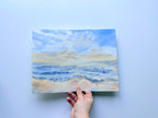 Sunrise Over The Sea - Original Watercolor Painting
