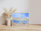 Sunrise Over The Sea - Original Watercolor Painting