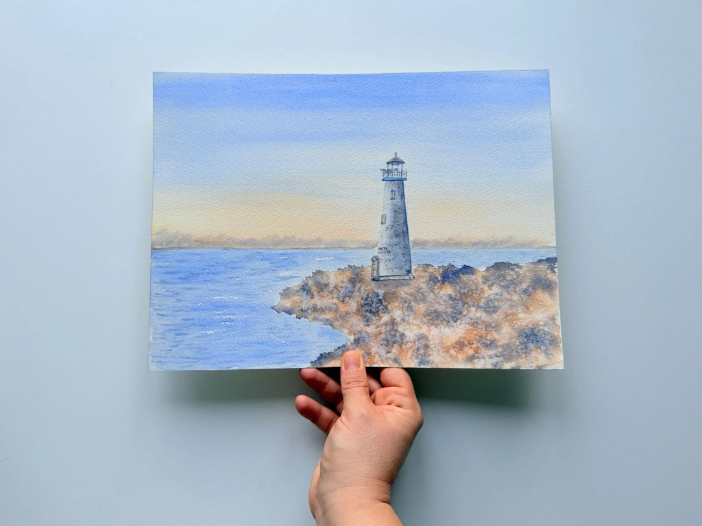 Lighthouse I - Original Watercolor Painting