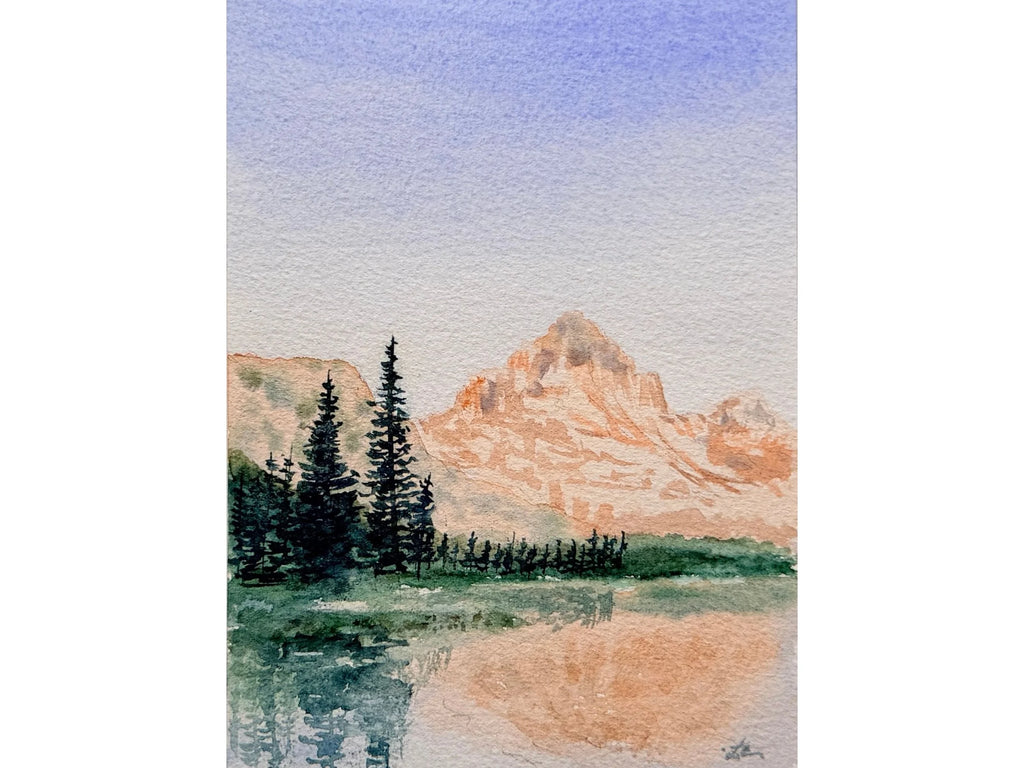 Mountain Landscape - Original Watercolor Paintings