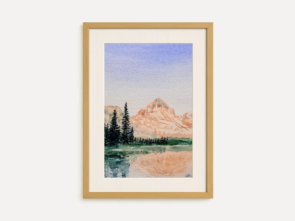 Mountain Landscape - Original Watercolor Paintings