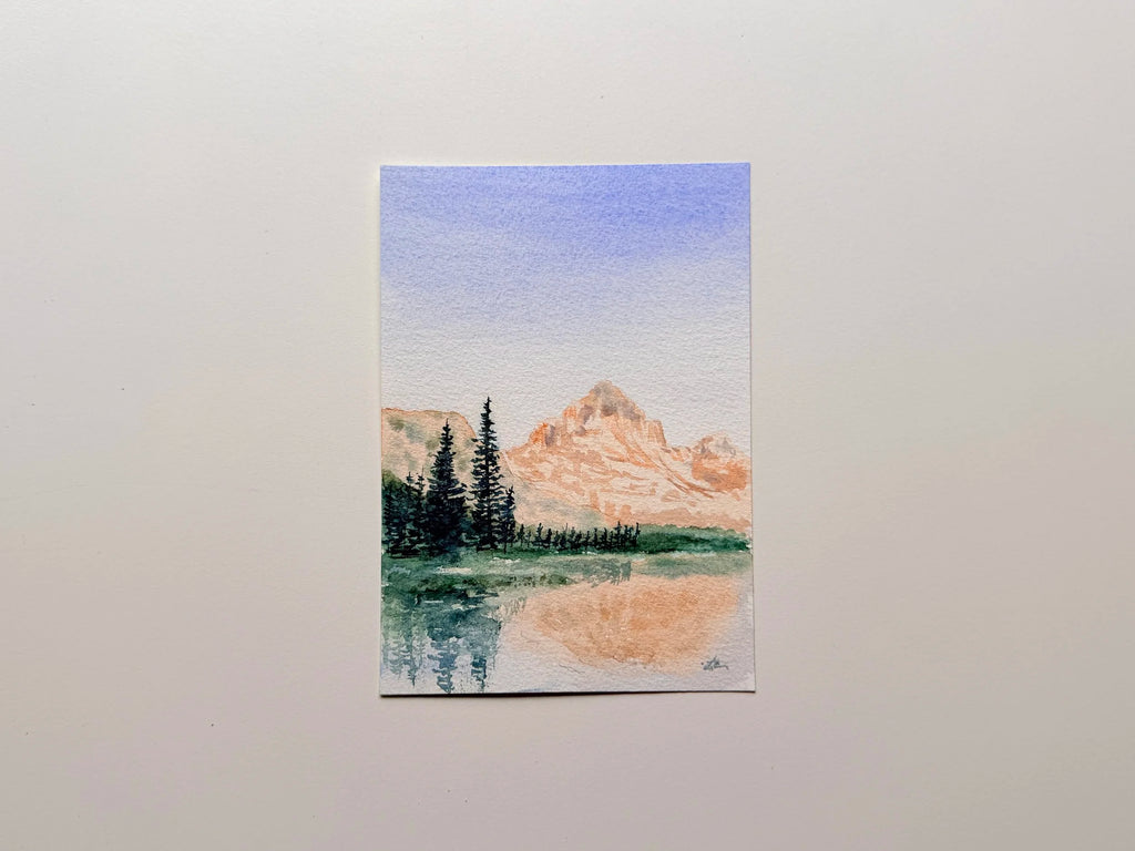 Mountain Landscape - Original Watercolor Paintings