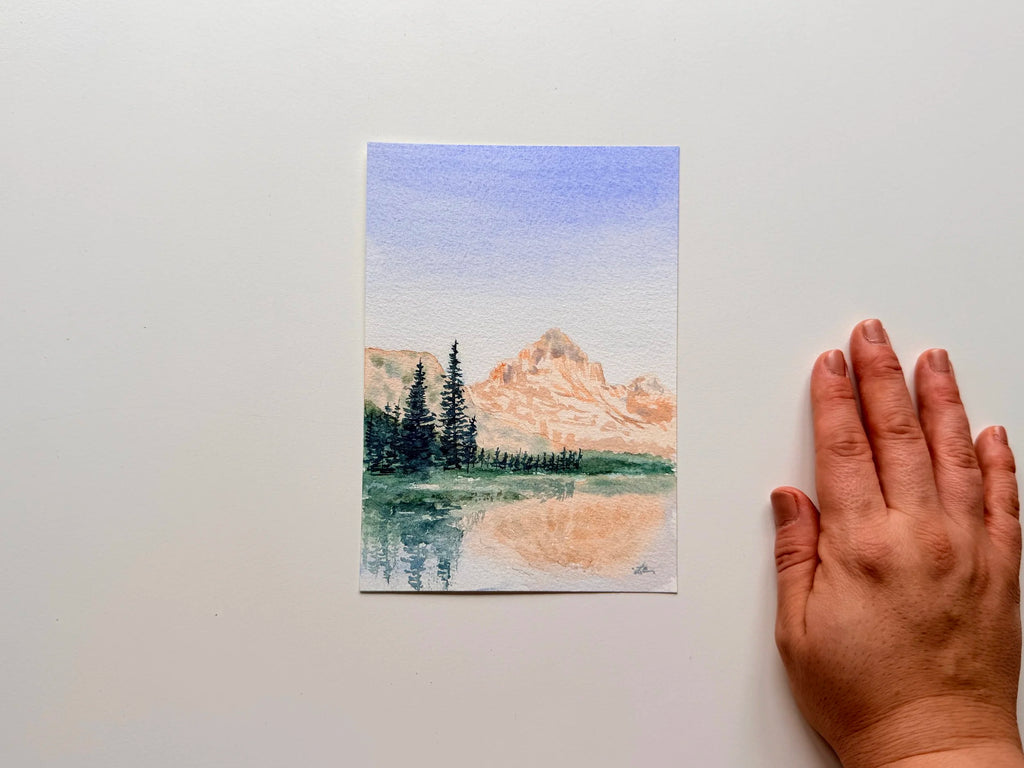 Mountain Landscape - Original Watercolor Paintings