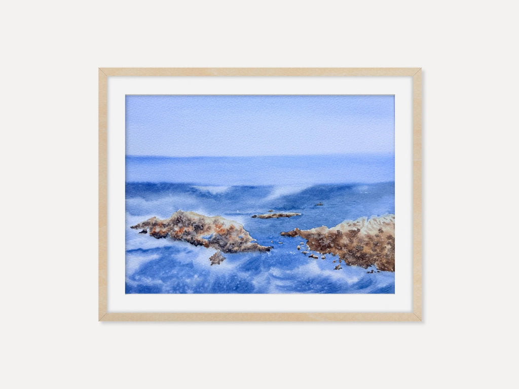 Rocky Seascape Adventures - Original Watercolor Painting