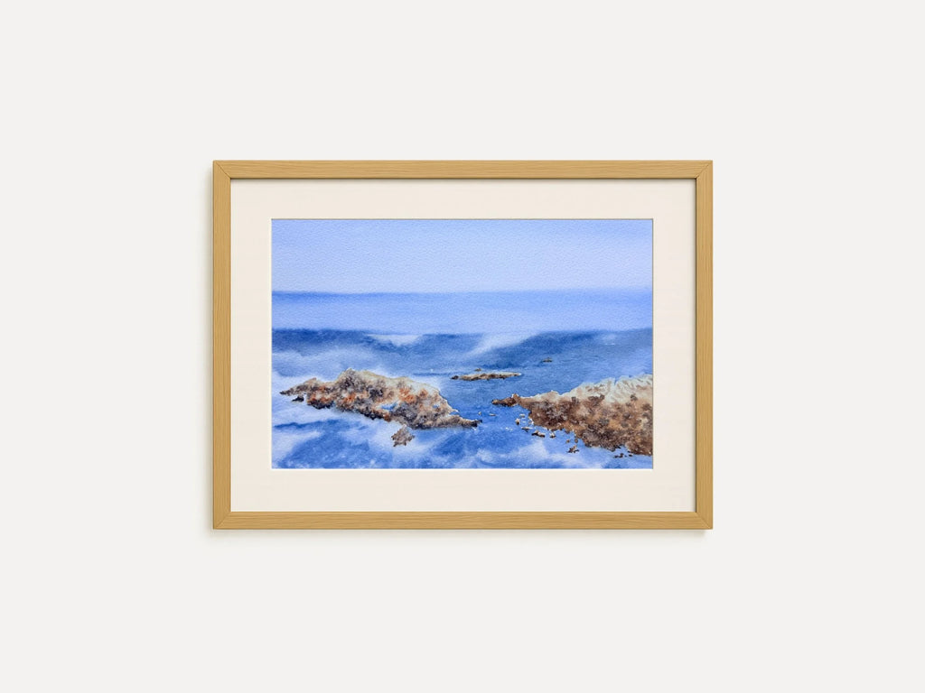 Rocky Seascape Adventures - Original Watercolor Painting