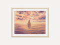 Sunset Over the Sea - Original Watercolor Painting