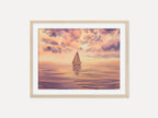 Sunset Over the Sea - Original Watercolor Painting