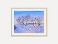 Loose Winter Landscape - Original Watercolor Painting