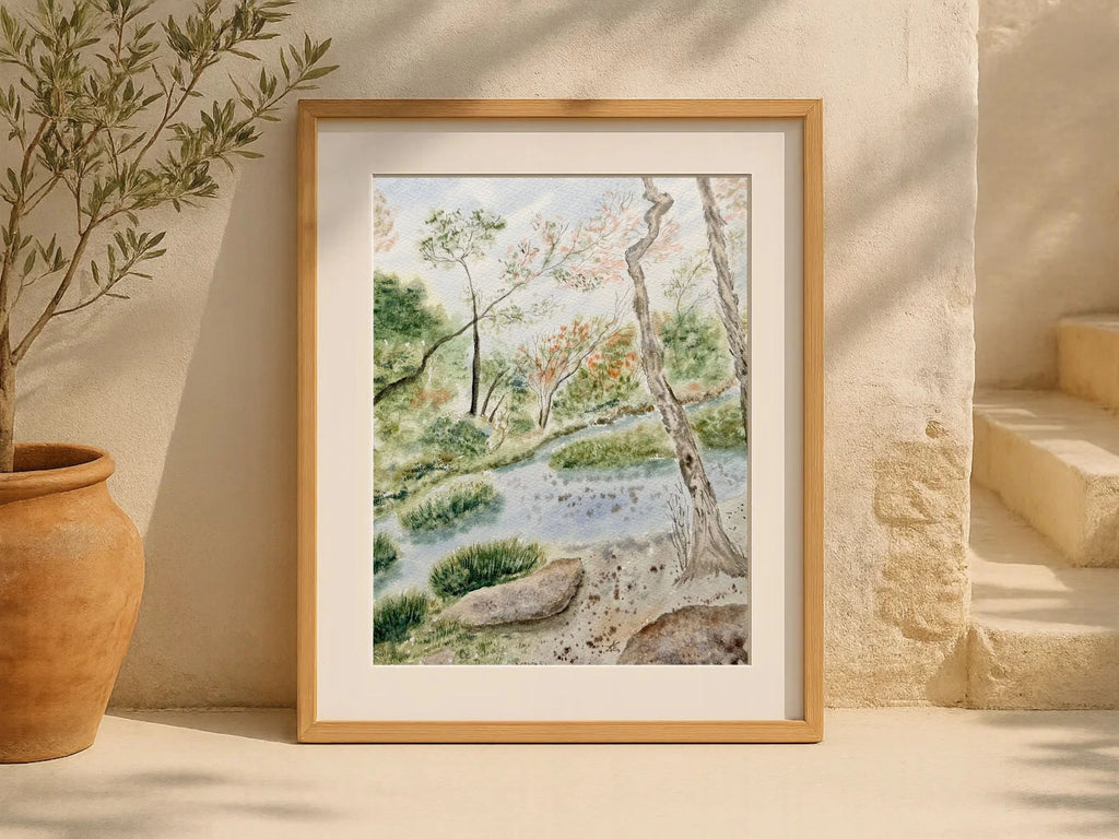 In The Park - Original Watercolor Painting
