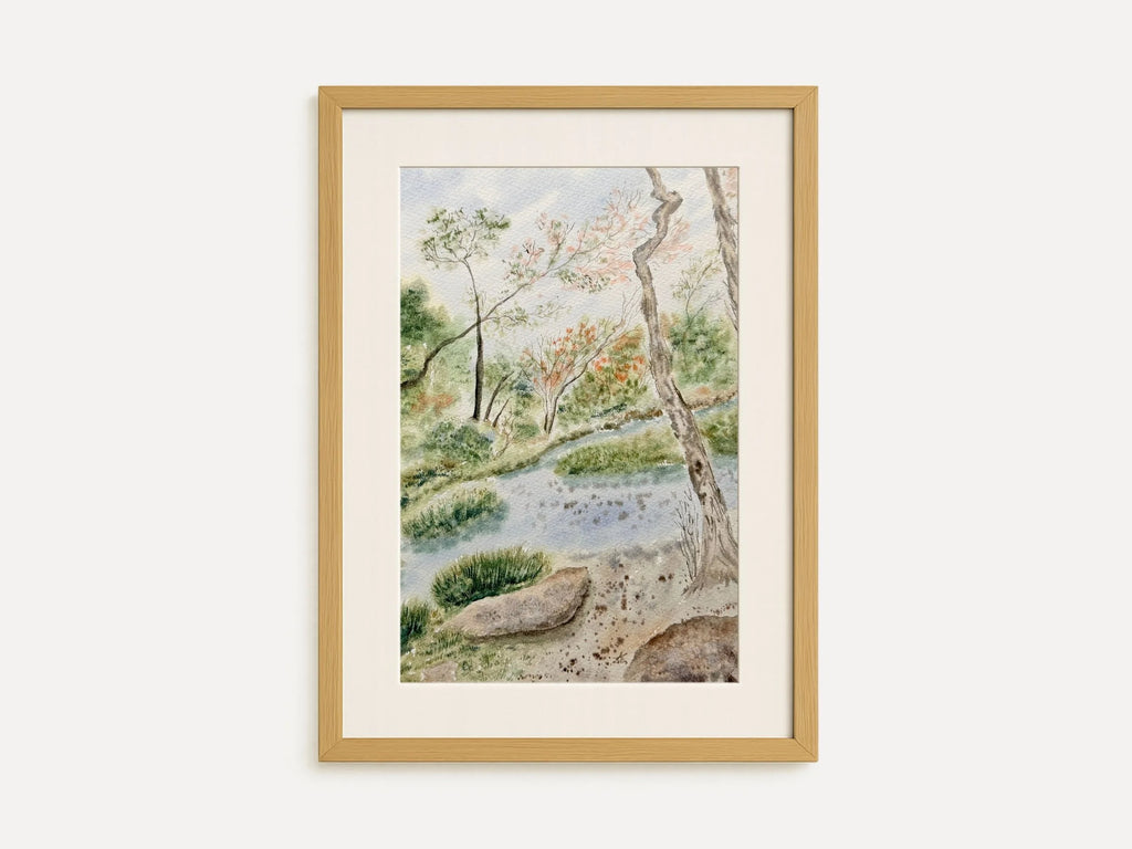In The Park - Original Watercolor Painting