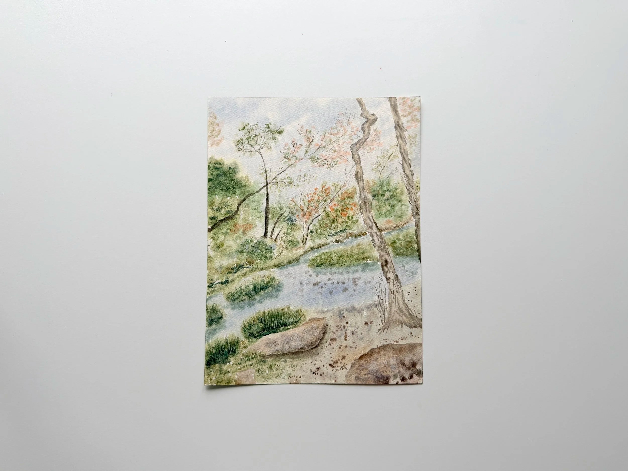 In The Park - Original Watercolor Painting
