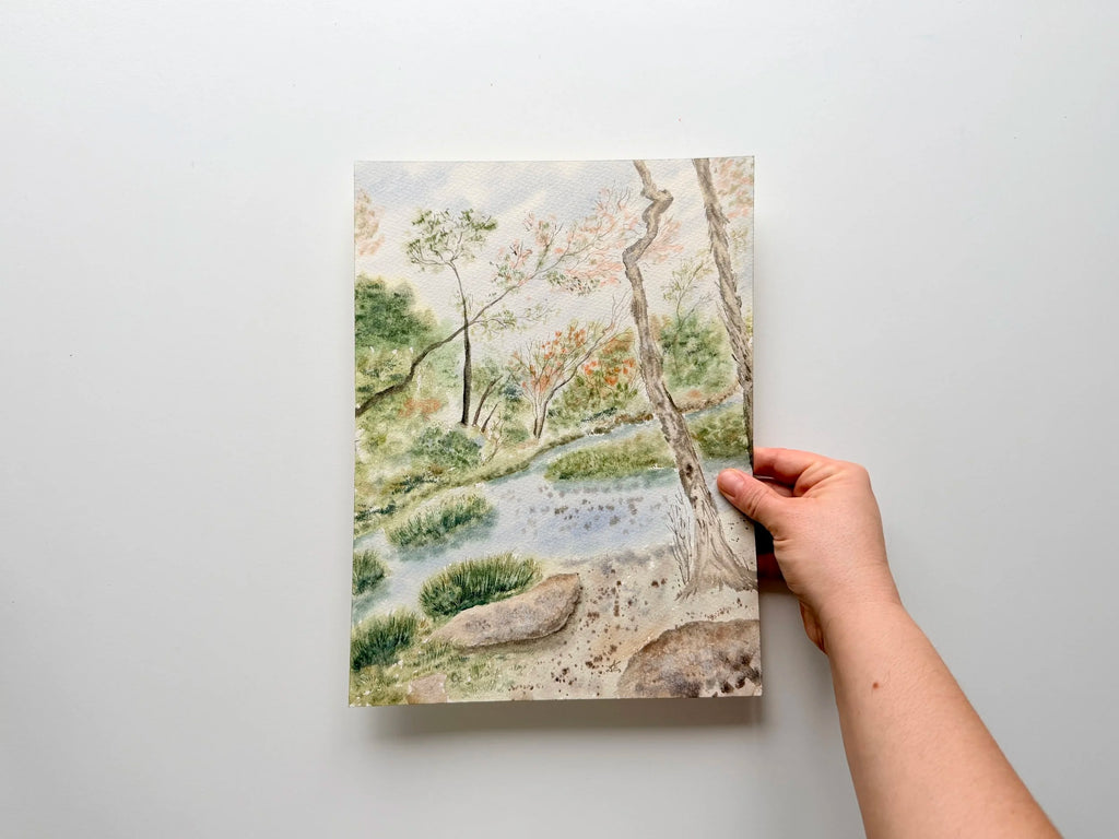 In The Park - Original Watercolor Painting
