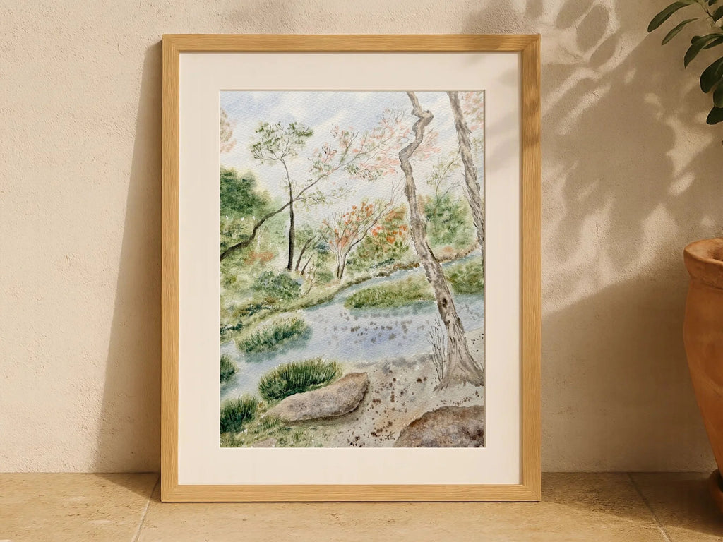 In The Park - Original Watercolor Painting