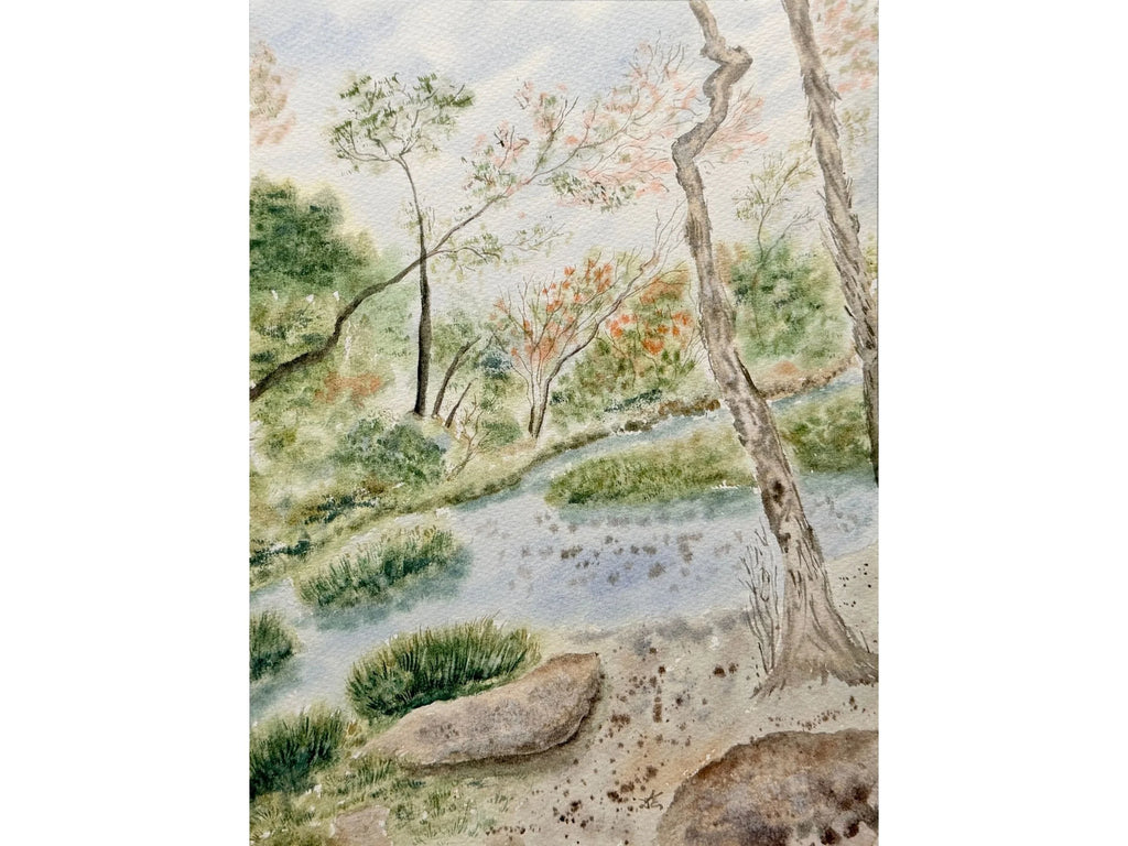 In The Park - Original Watercolor Painting