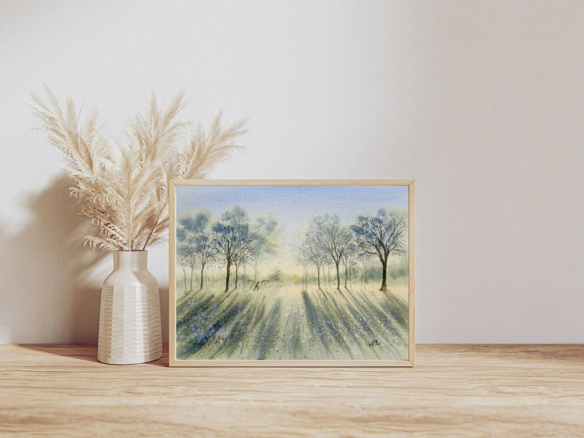 Morning in The Park - Original Watercolor Painting