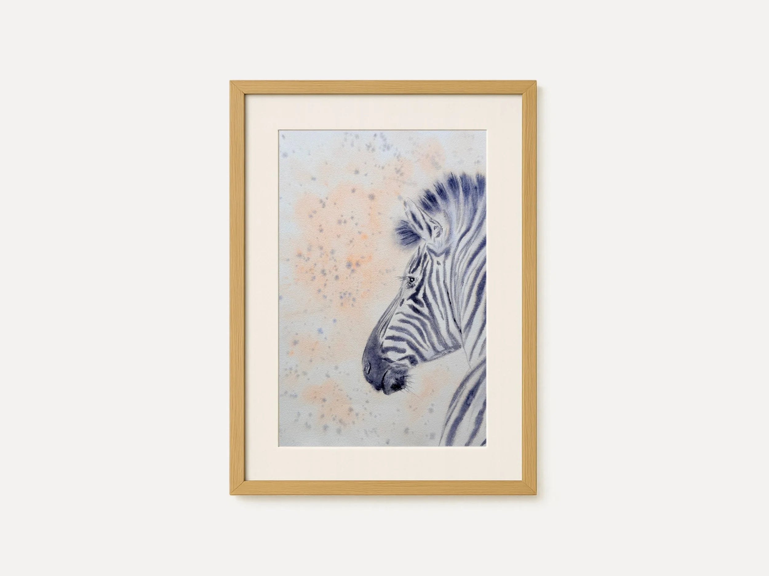 Zebra Portrait - Original Watercolor Paintings