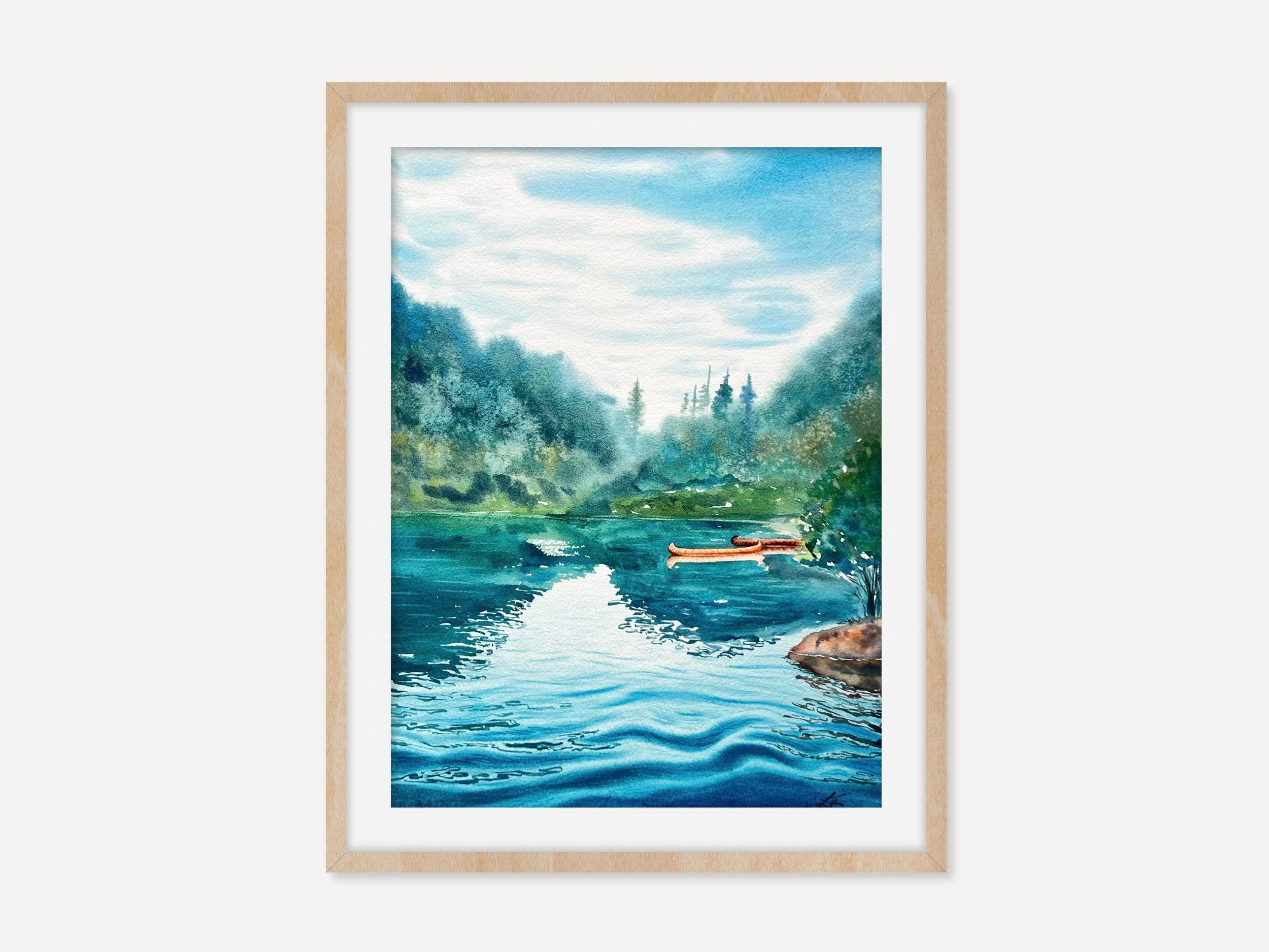 Lakeside - Original Watercolor Painting