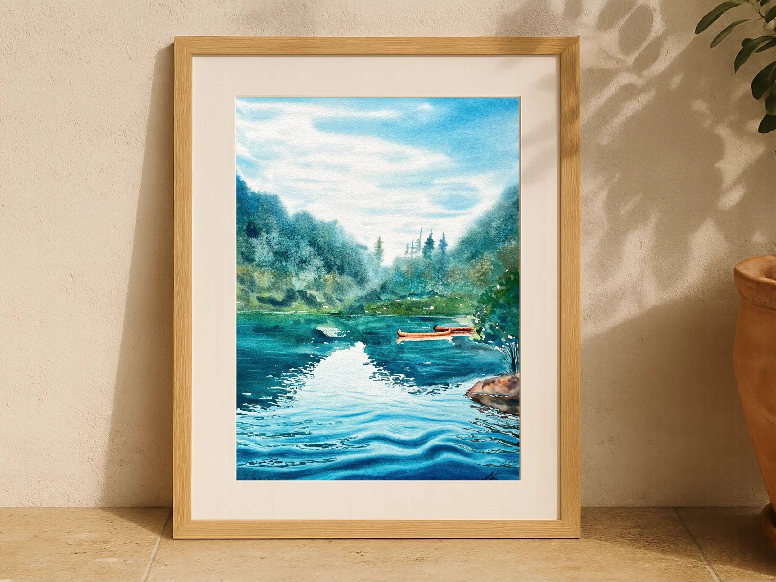 Lakeside - Original Watercolor Painting