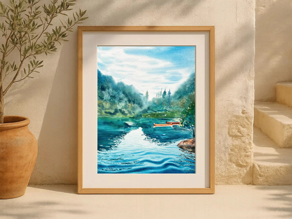 Lakeside - Original Watercolor Painting