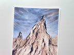 Pastel Lavender Rocks - Original Watercolor Painting