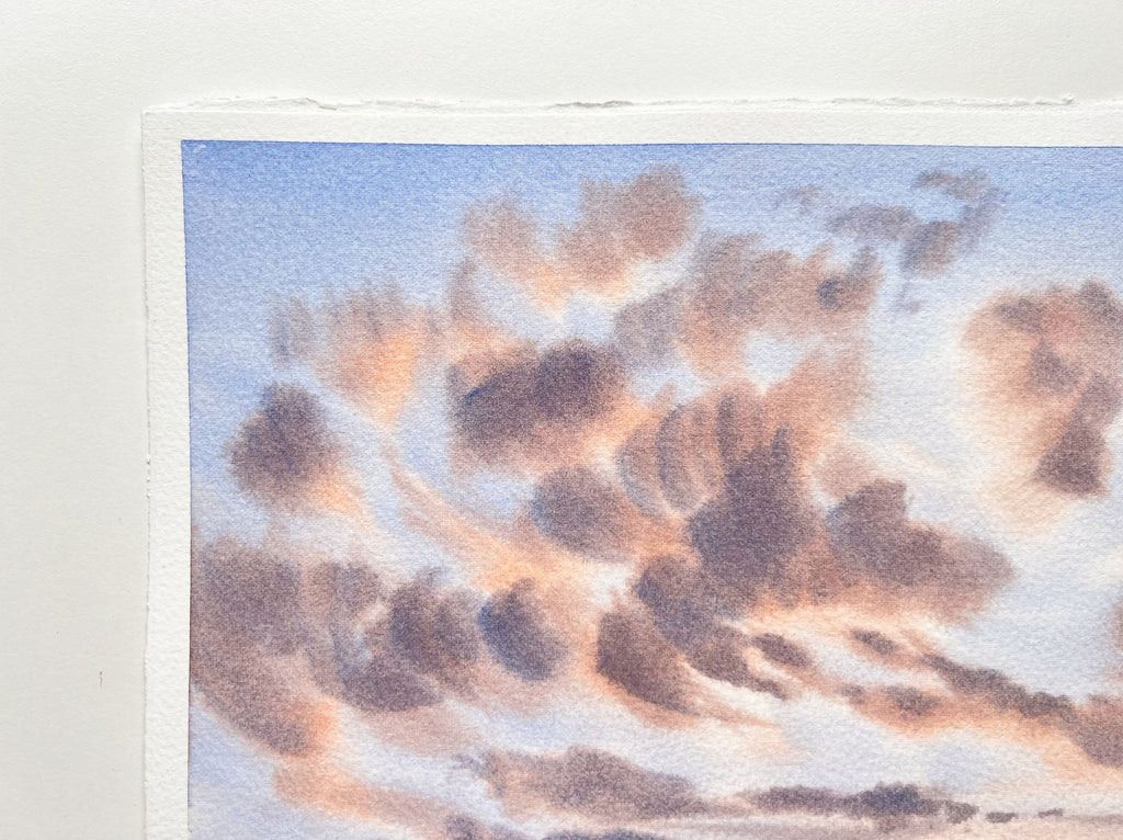 Peachy Dreams - Original Watercolor Painting
