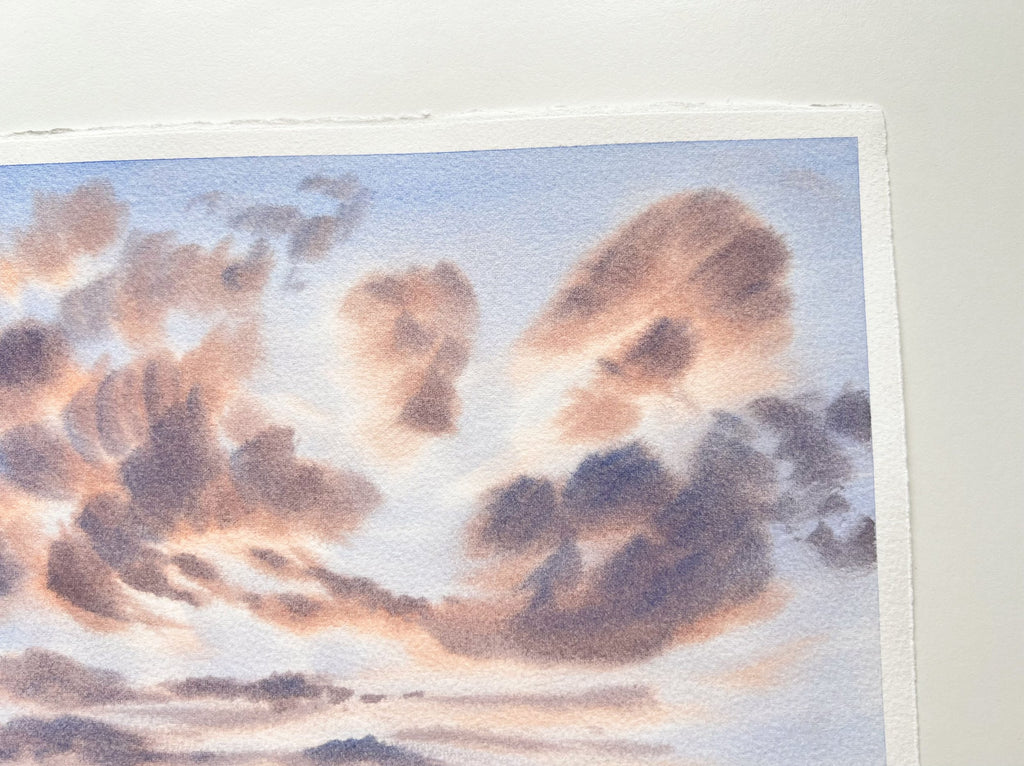Peachy Dreams - Original Watercolor Painting