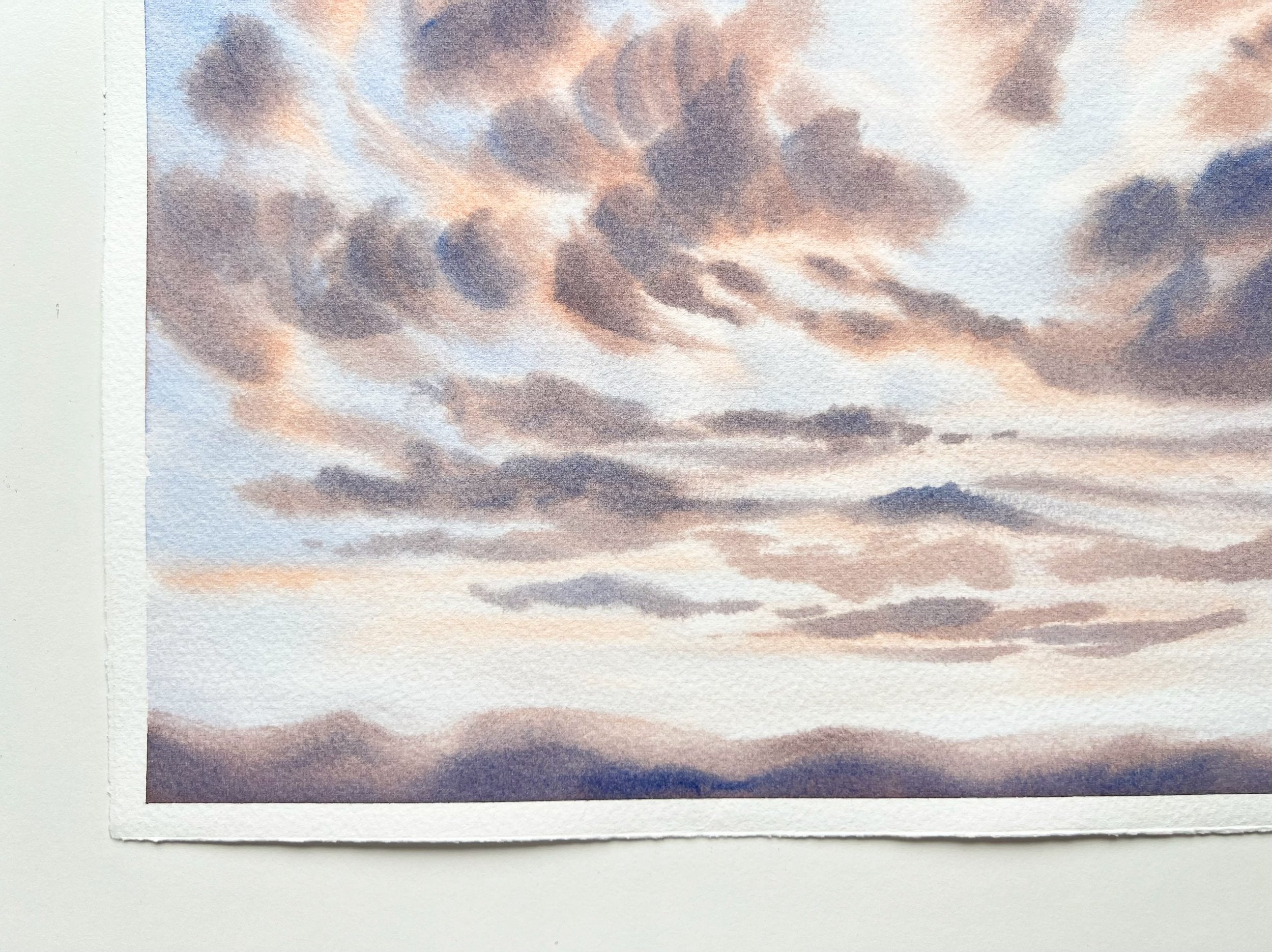 Peachy Dreams - Original Watercolor Painting