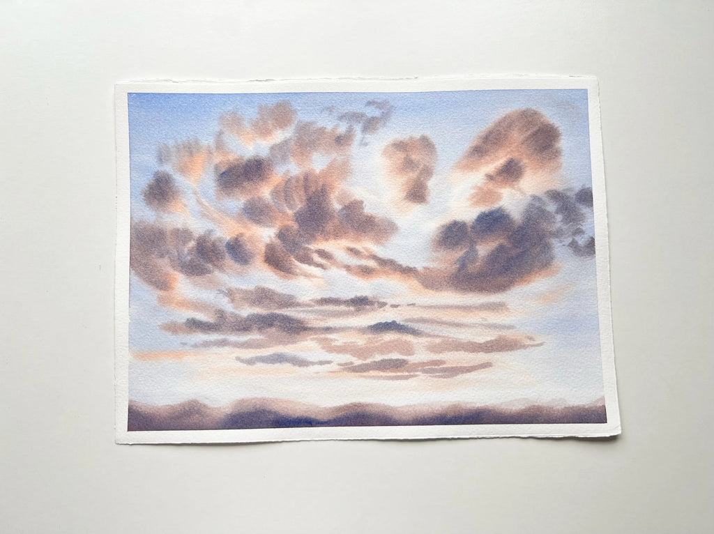 Peachy Dreams - Original Watercolor Painting
