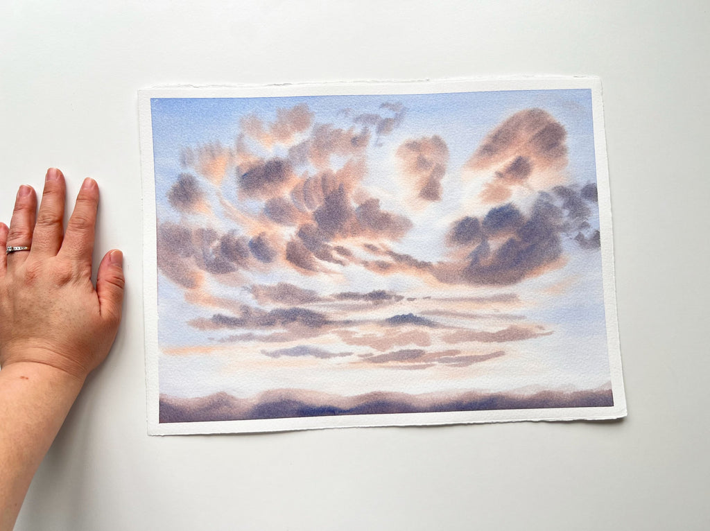 Peachy Dreams - Original Watercolor Painting