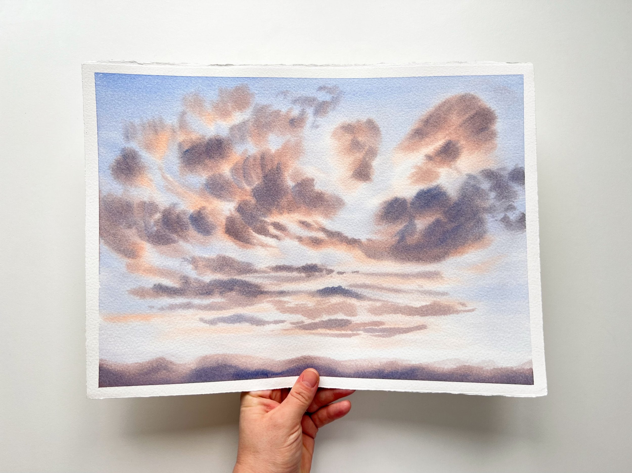 Peachy Dreams - Original Watercolor Painting