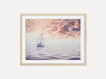 Peachy Sunset - Original Seascape Watercolour Painting