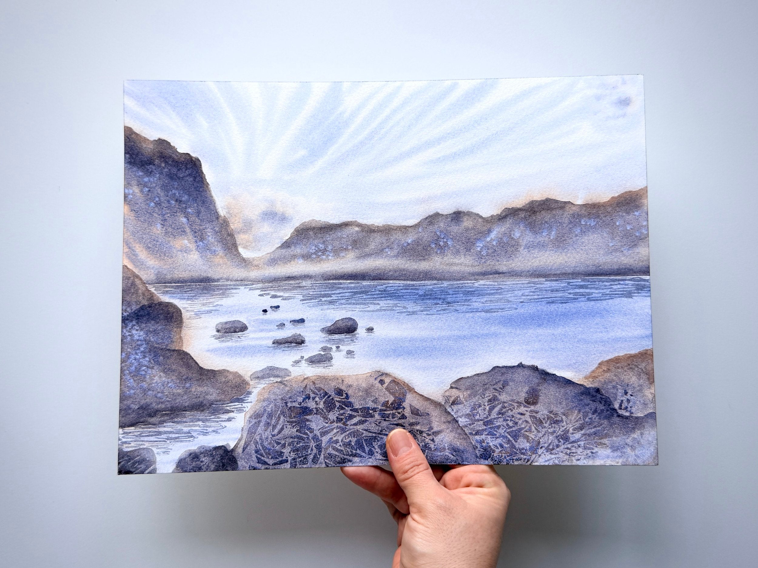 Rocky Mountain - Original Watercolor Painting