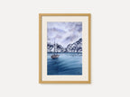 Sail Towards The Mountains - Original Watercolor Painting