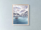 Sail Towards the Mountains - Art Print