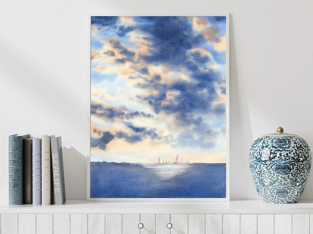 The Light Behind the Storm - Art Print