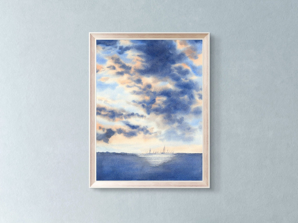 The Light Behind the Storm - Art Print