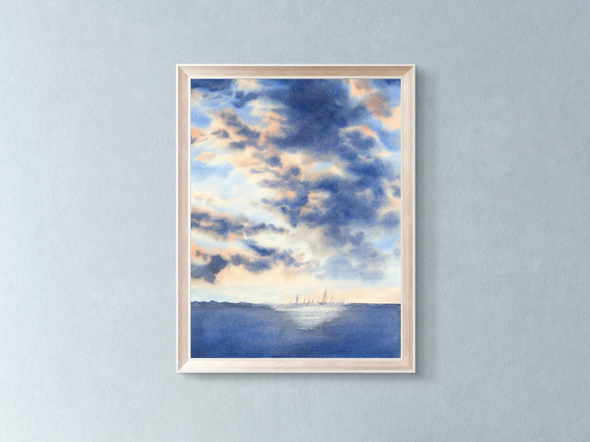 The Light Behind the Storm - Art Print