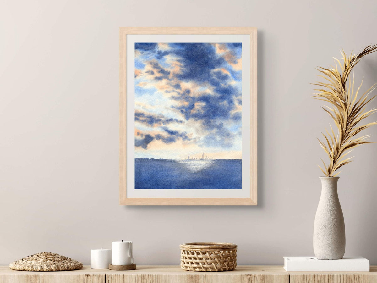 The Light Behind the Storm - Art Print