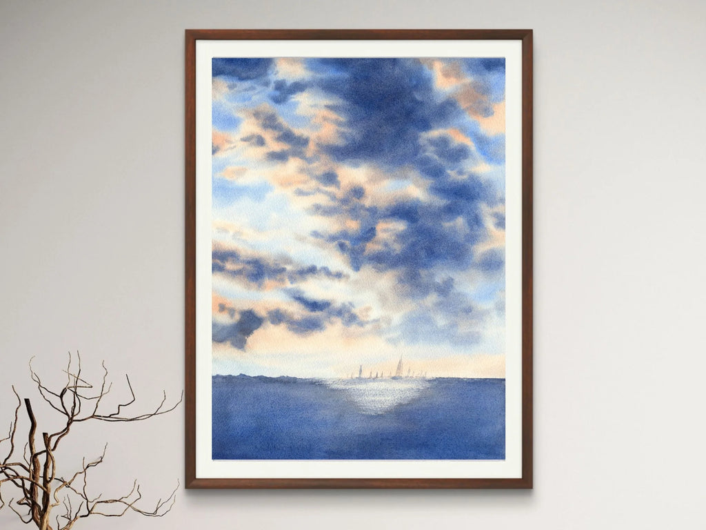 The Light Behind the Storm - Art Print